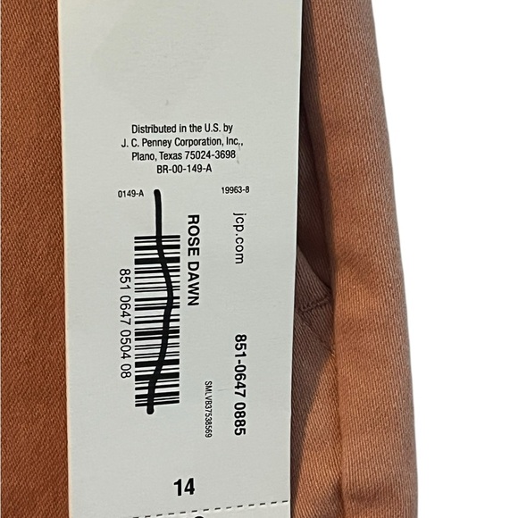 Liz Claiborne Rose Dawn straight leg ankle mid-rise size 14 women’s pants - Picture 4 of 10